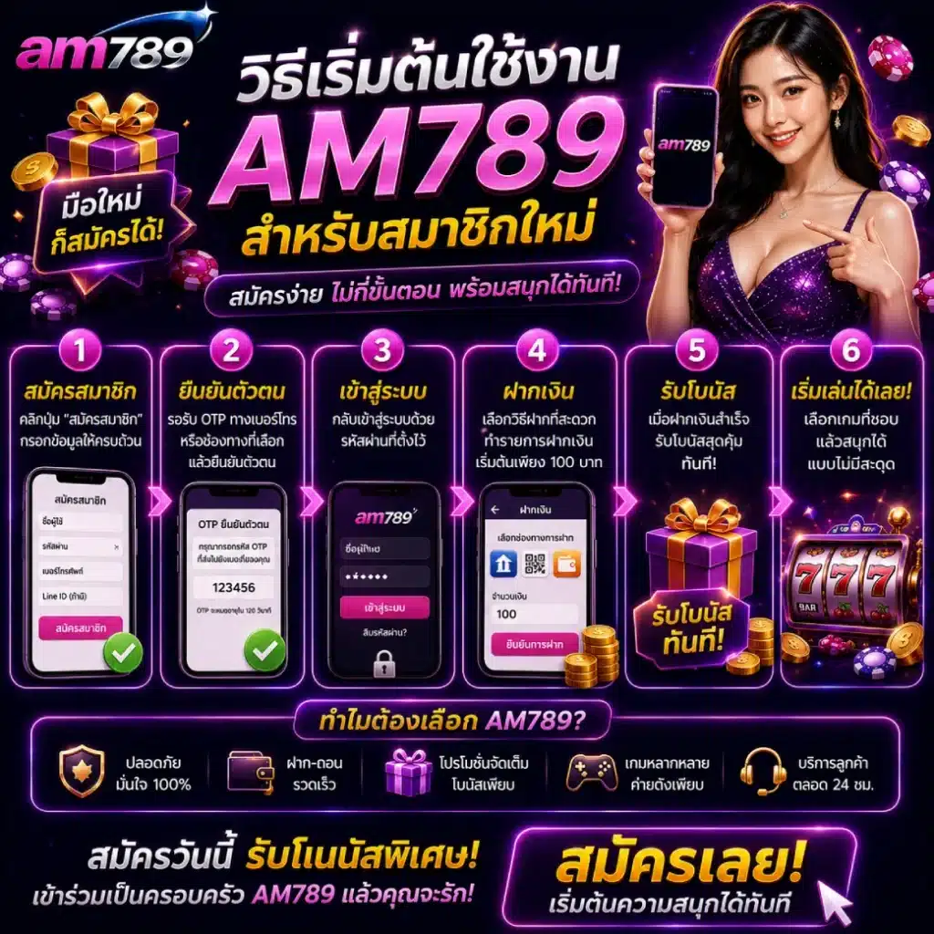วิธีเริ่มต้นใช้งาน AM789 สำหรับสมาชิกใหม่แบบเข้าใจง่าย